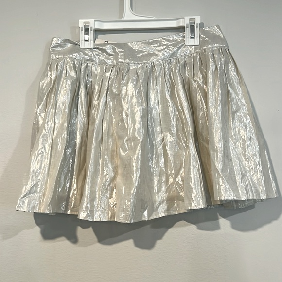 Aeropostale mini skirt silver metallic size 3 3/$20 - Picture 1 of 7